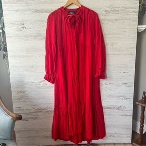Anthropologie Maeve Tiered Maxi Dress Size Small